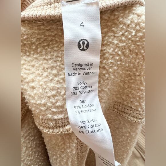 Lululemon Scuba High-Rise Joggers tan Trench sweatpants Athleisure neutral gym 4 - Picture 10 of 11
